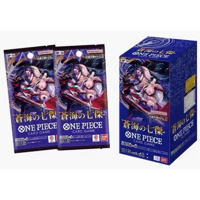 Original In Stock Yuwan Tang One Piece OPCG Card OP14 Seven Warlords of the Sea Japanese Card Booster Box Collection Toys Gifts