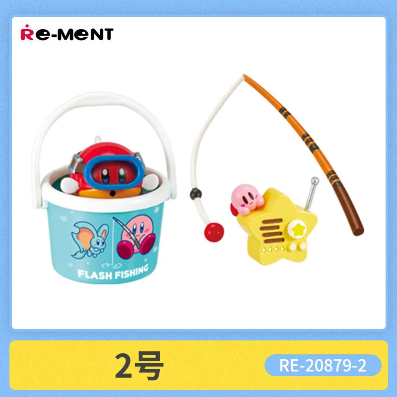 New Re-Ment Kirby Miniature Scene of Starry Sky Camping Anime Action Figure Model Toys Gift for Birthday