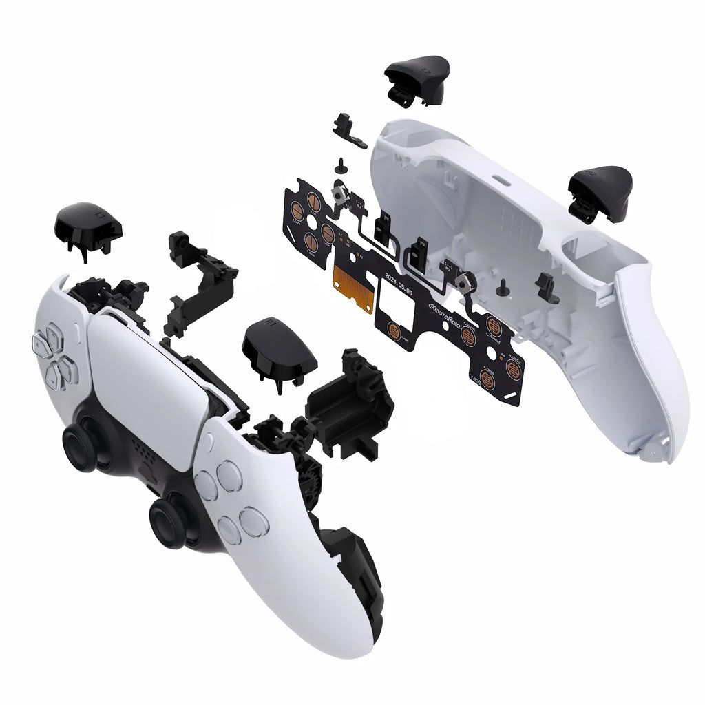 eXtremeRate Ergonomischer Mikroschalter Tactile Clicky Hair Trigger Kit V2 für PS5-Controller BDM-040/50, Schultertaste, Mausklick