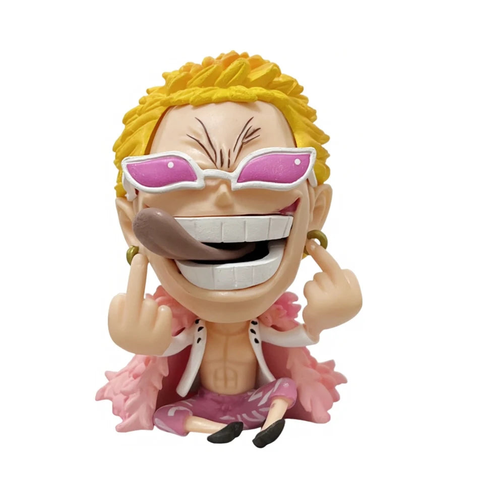 Anime One Piece Sitting Posture Luffy Suo Long Shan Zhi Character Figurine PVC Model Ornament Anime Peripheral Toys Gift
