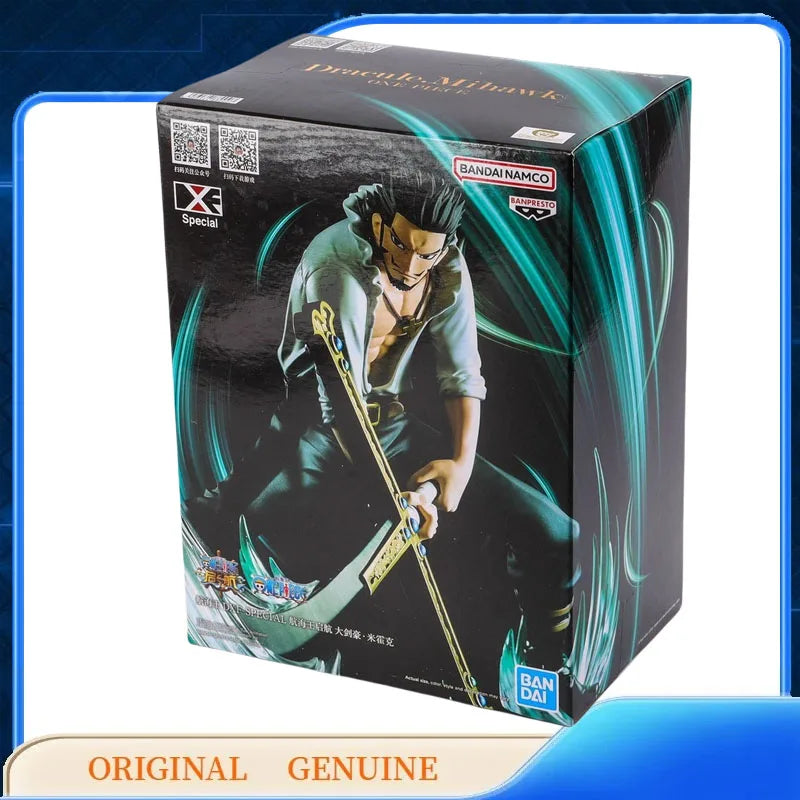 Bandai Original One Piece Dxf Speicial Monkey D. Luffy Zoro Ace Mihawk Newgate Anime Action Figures Assembly Model Ornaments