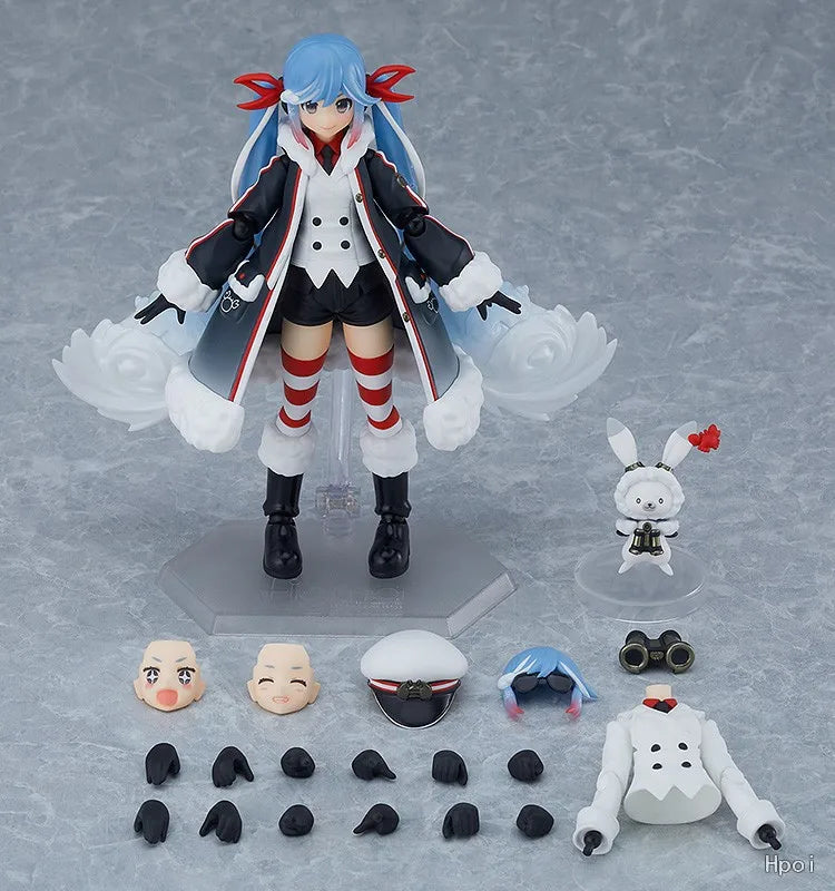 【In Stock】Original Max Factory Figma#EX-066 Hatsune Miku Snow Miku 2022 Grand Voyage Anime Action Figure