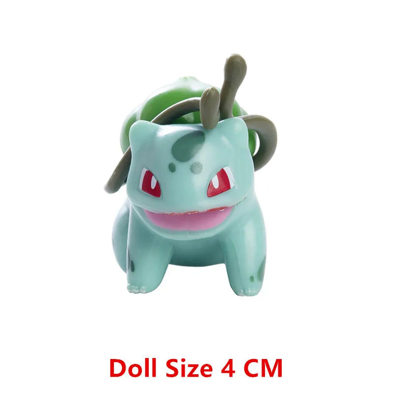 3-7 Cm PokemonCartoons Anime Figure Pikachu Mew Snorlax Charmander Cosplay Collection Pet Pocket Monster Action Model Toy Gifts