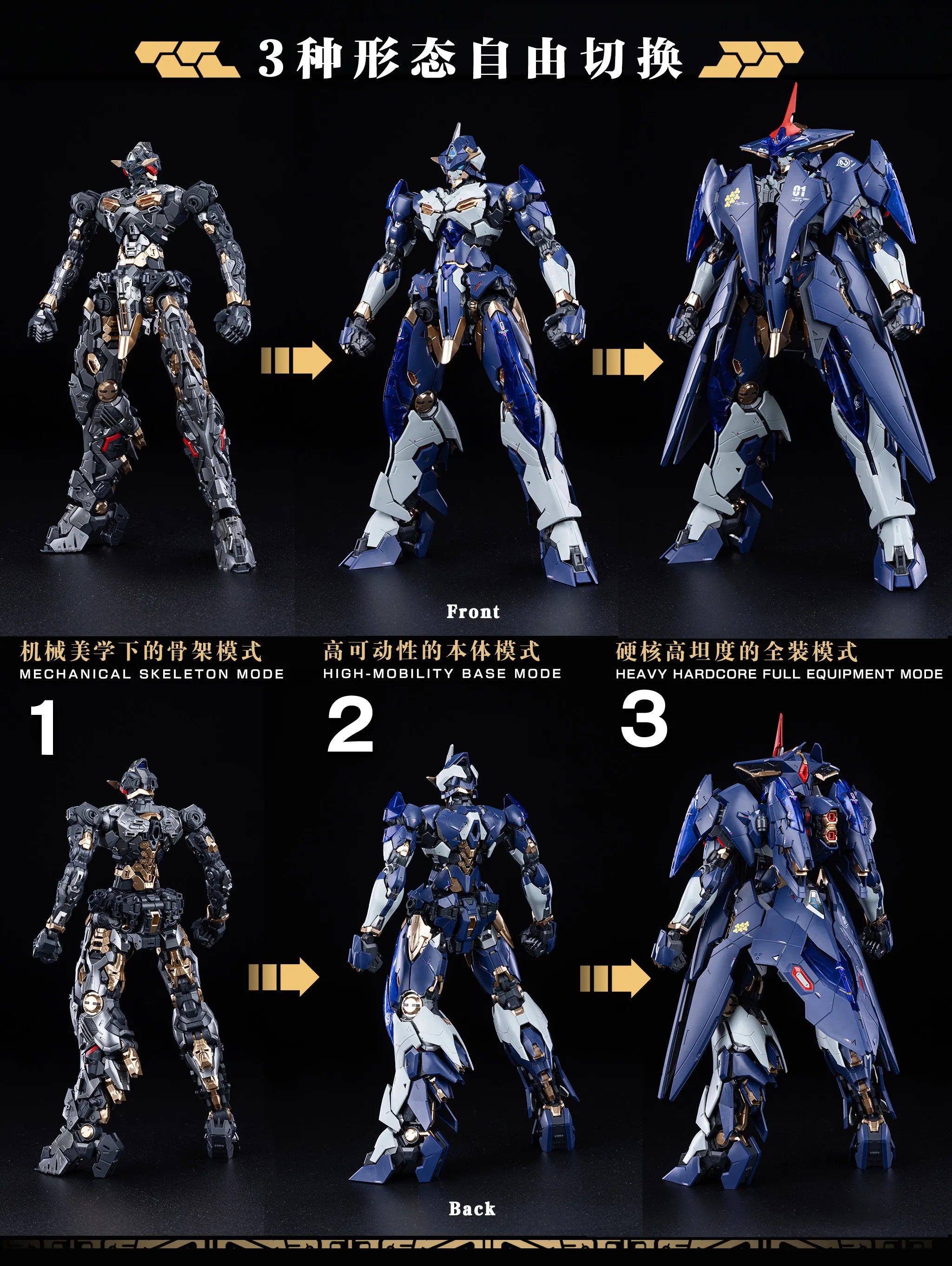 In Stock DRAGON MARK AGENCY PROJECT DP-H01 LING YAO Assembling Model Mecha Toys 1/100 XIAOT BURNING STEEL HEAVY INDUSTRY