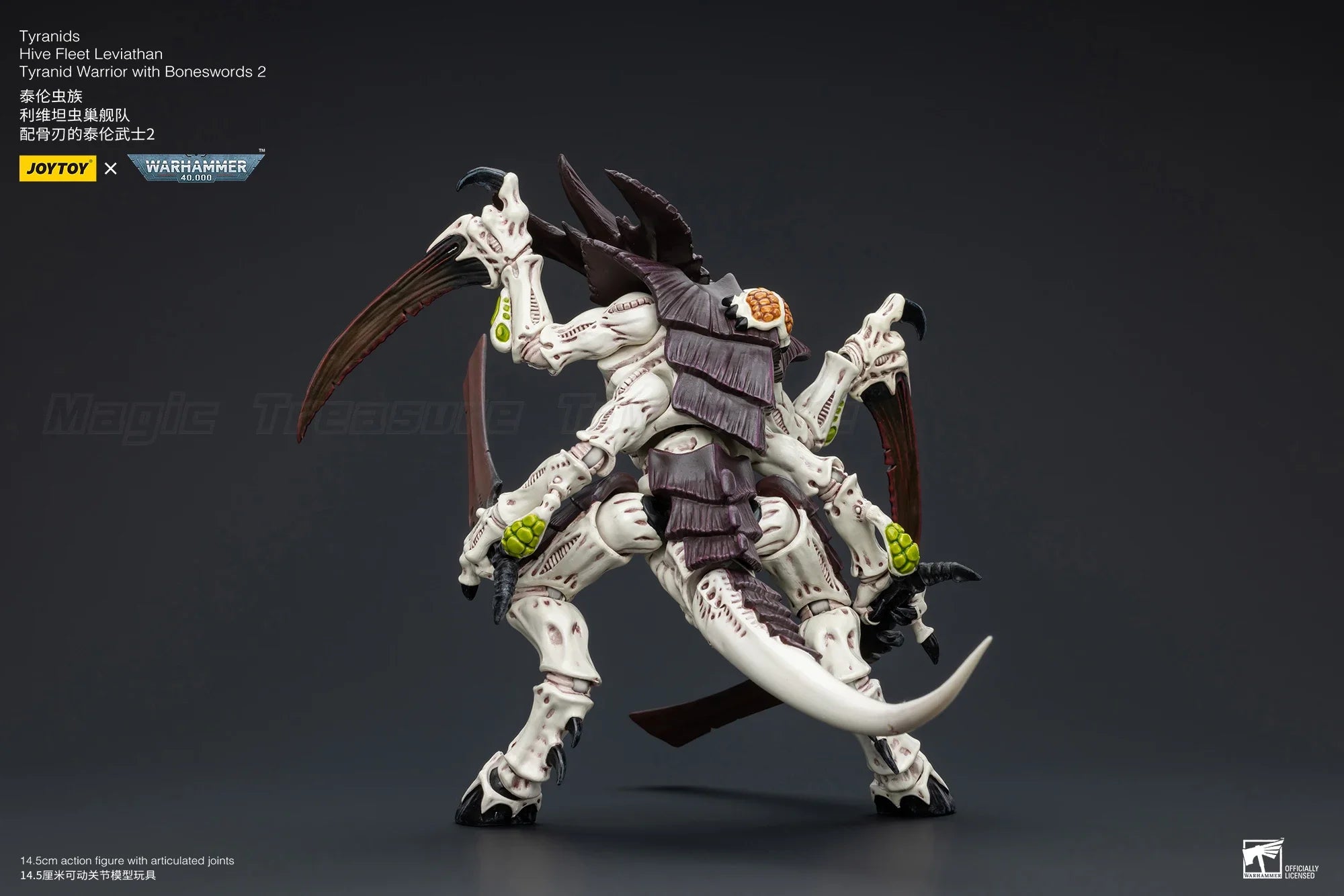 【In Stock】JOYTOY Warhammer 40K Tyranids Hive Fleet Leviathan Tyranid Warrior Bonesword 2 Collection 1/18 Action Figure