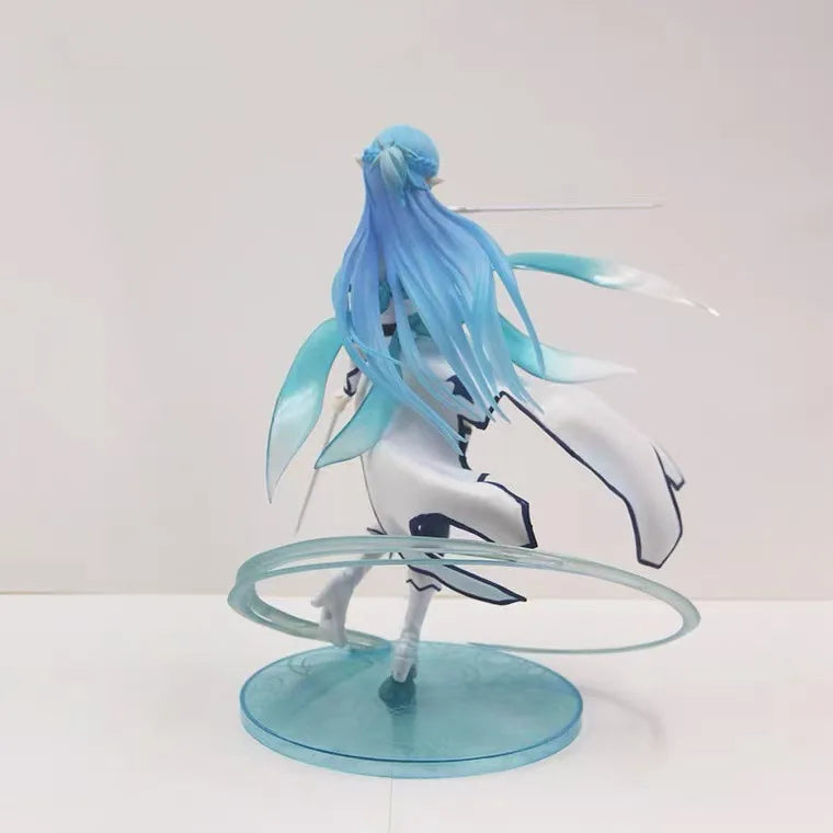 23cm Sword Art Online Yuuki Asuna Water Spirit Anime Figure - Model Statue, Fans Collection, Desktop Decoration Ornament Toy