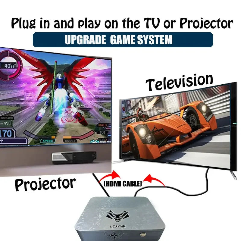 99999+Gamebox AK1 I5-6600 Windows11 and Batocera CPU I5-6600 2TB Games System Support PS2/PS3/WII/SS/GAMECUBE/Xbox Game Console