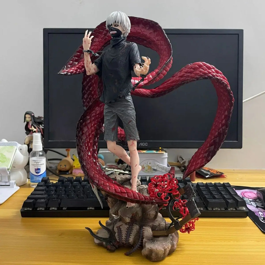 Tokyo Ghoul Anime Figures Kaneki Ken Figure Pvc Gk Statue Model Changeable Ornament Rooms Desk Decoration Collection Toys Gifts