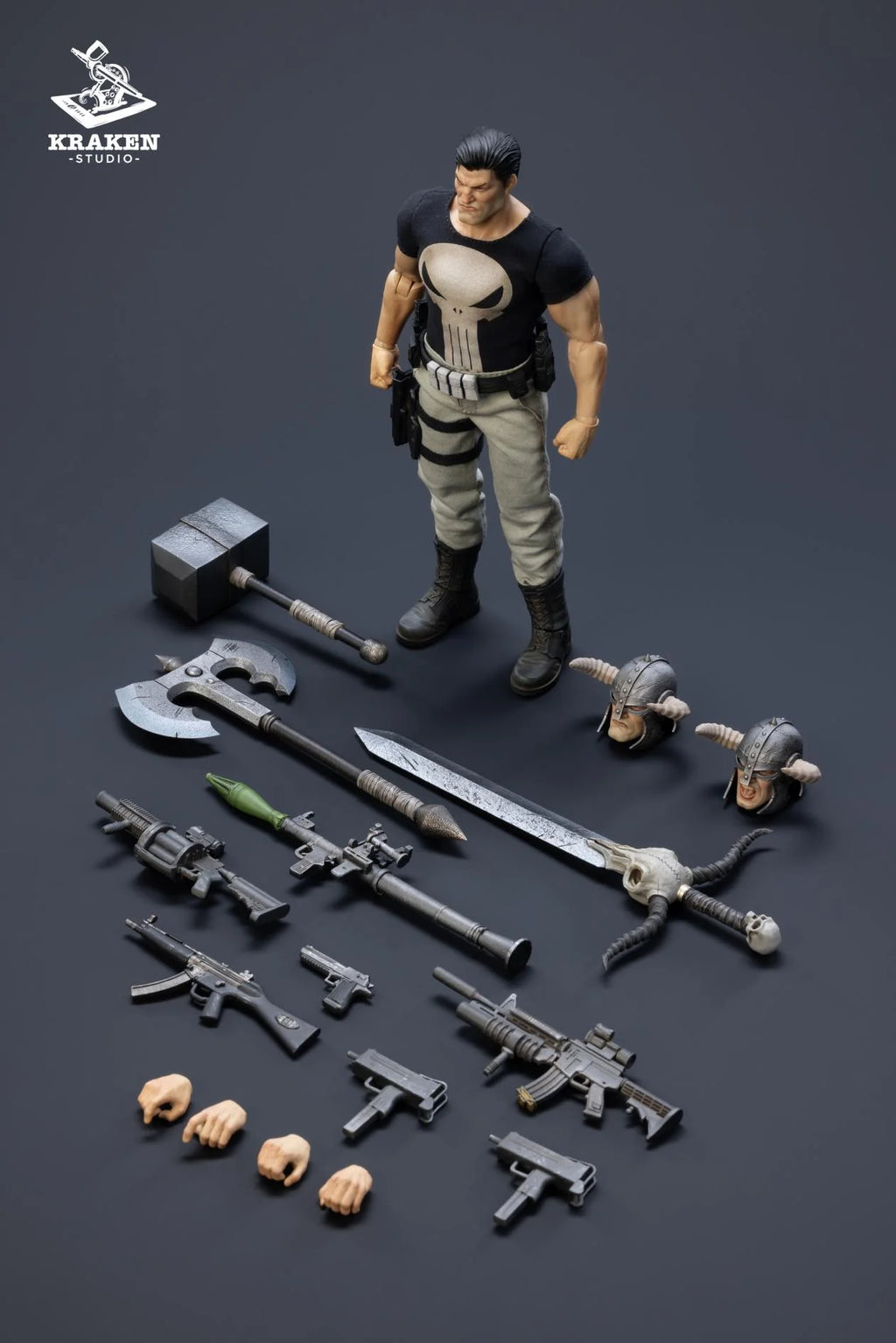 Kraken Studio 1/12 Criminal Nemesis Punisher Action Figure Model Toys Collection Gifts