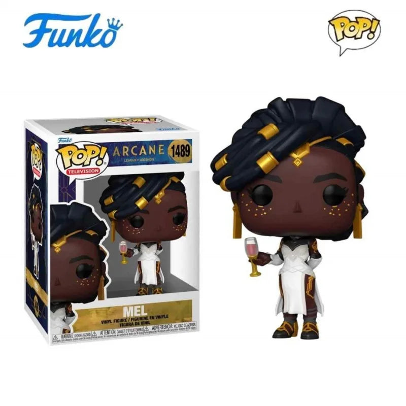 League of Legends Arcane Figurine Funko POP Caitlyn Champion Viktor Mel 1488 1489 Limited Edition Collectibles Doll Desk Decor