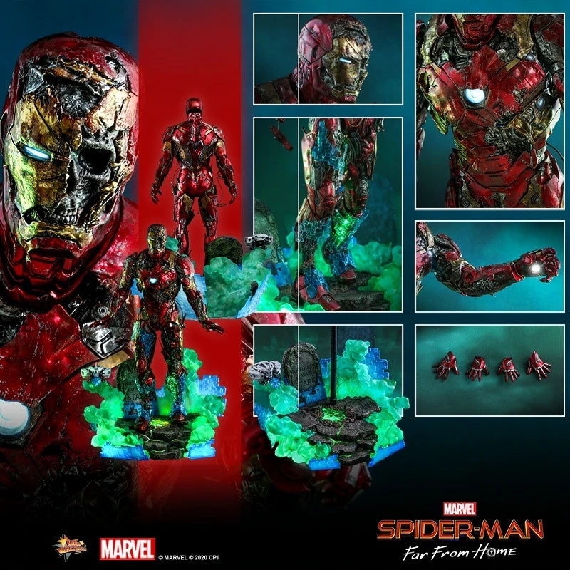Marvel Spider-Man Mysterious Guest Iron Man Illusion Collectible 1:6 Action Figure Toy Toy Fans Must-Have Item