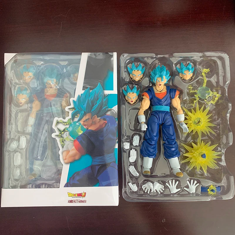SHF Dragon Ball Super Saiyan Vegito екшън фигурка Бог Аниме DragonBall Gokou фигурка играчка коледен подарък колекция