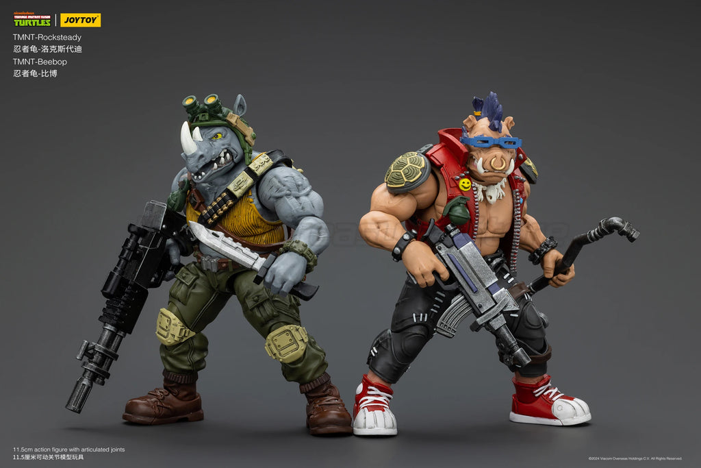 【MT】Pre-sale JOYTOY 1/18 Action Figure TMNT Ninja Turtles Beebop Rocksteady Collection Model Toys Gift Collection Ornaments