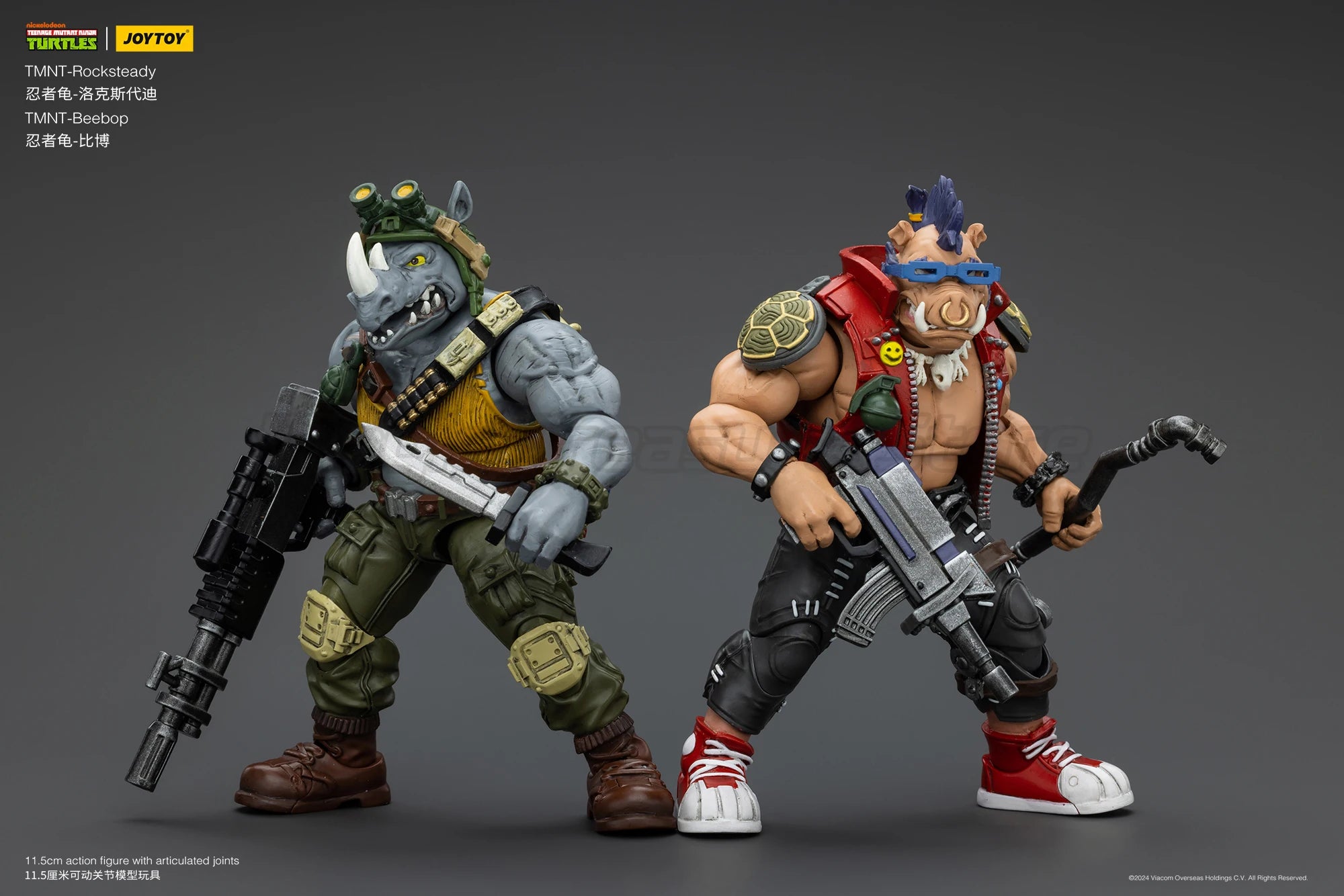 【MT】Pre-sale JOYTOY 1/18 Action Figure TMNT Ninja Turtles Beebop Rocksteady Collection Model Toys Gift Collection Ornaments