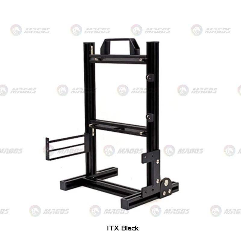 Aluminum Fully Open Case Frame Support ITX / MATX /ATX Motherboard,Vertical Computer Housing PC Water Cooling Gamer DIY Cabinet