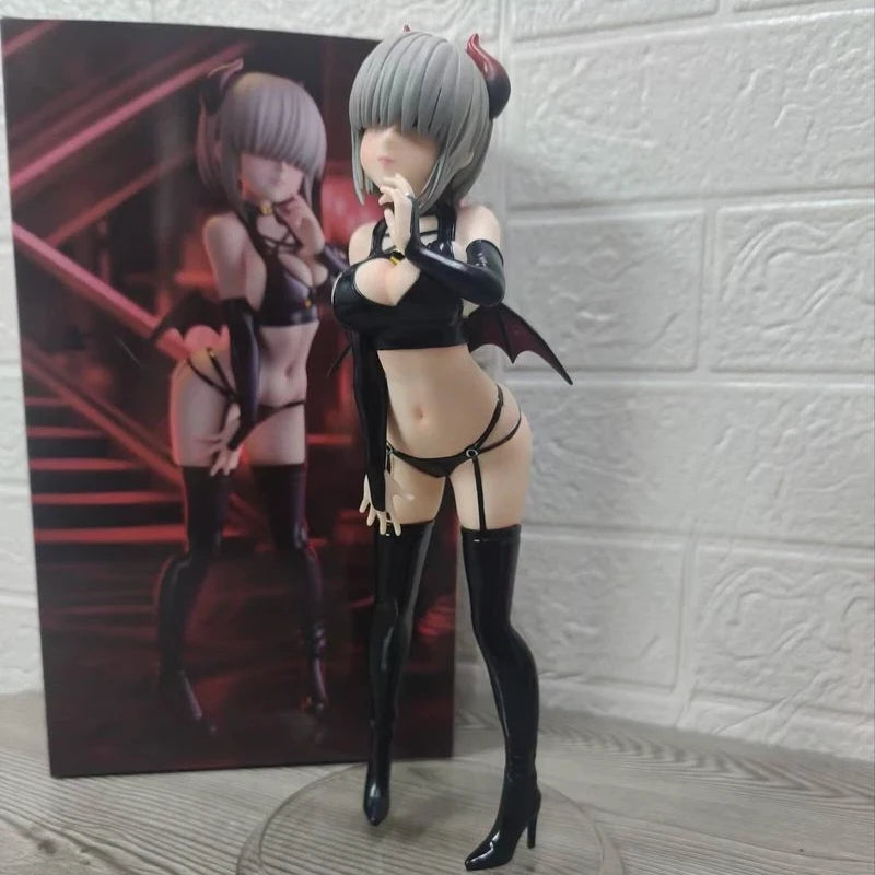 New 28cm Little Devil Uzaki Yanagi Anime Girl Figure Uzaki Chan Wants To Play Pvc Collectible Peripherals For Adult Collection