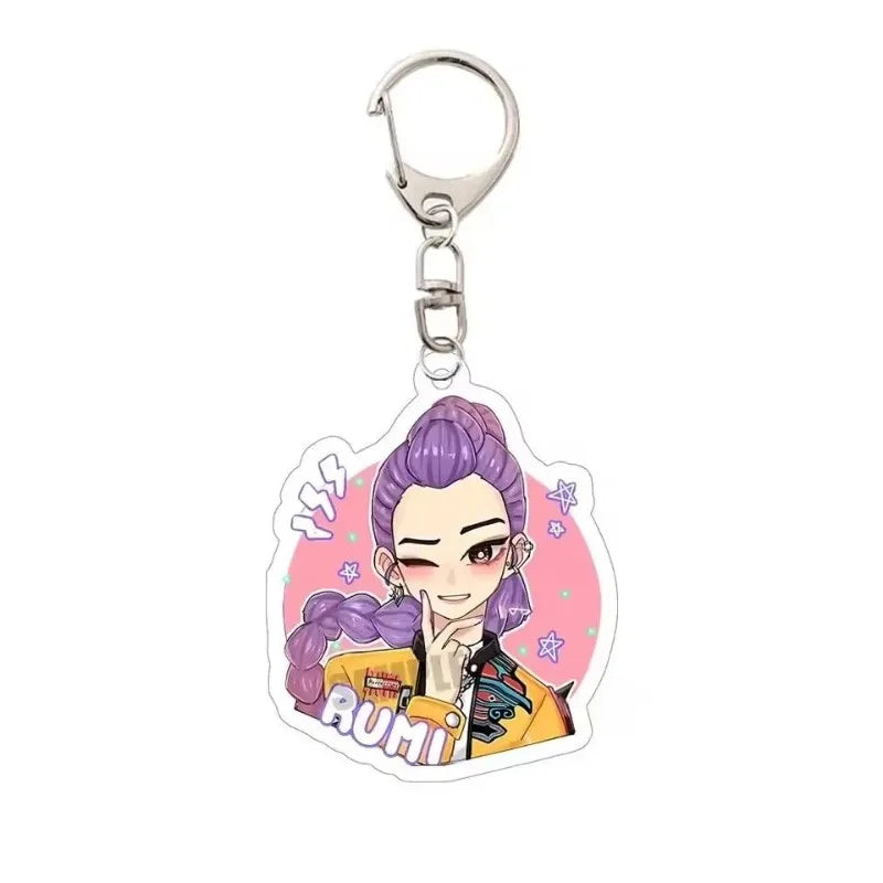 Anime Kpop Demon Hunter Stehende Marke Acryli Rumi Mira Zoey Waren Modell Stehende Marke Spielzeug Ornament Mode Wohnkultur Geschenk