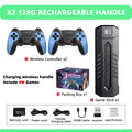 X2 Blue Video Game Stick 4K Video Game Stick Console 2.4G Double Charging Wireless Controller HD 40000 Games 128G Retro Games