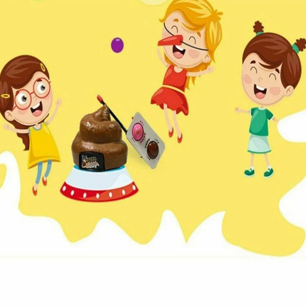 Remote Control Speed Poo Decompression Poop Toy Stool Funny Toy Remote Control Car Trick People Trick Toy Kids Joke Prank Toys