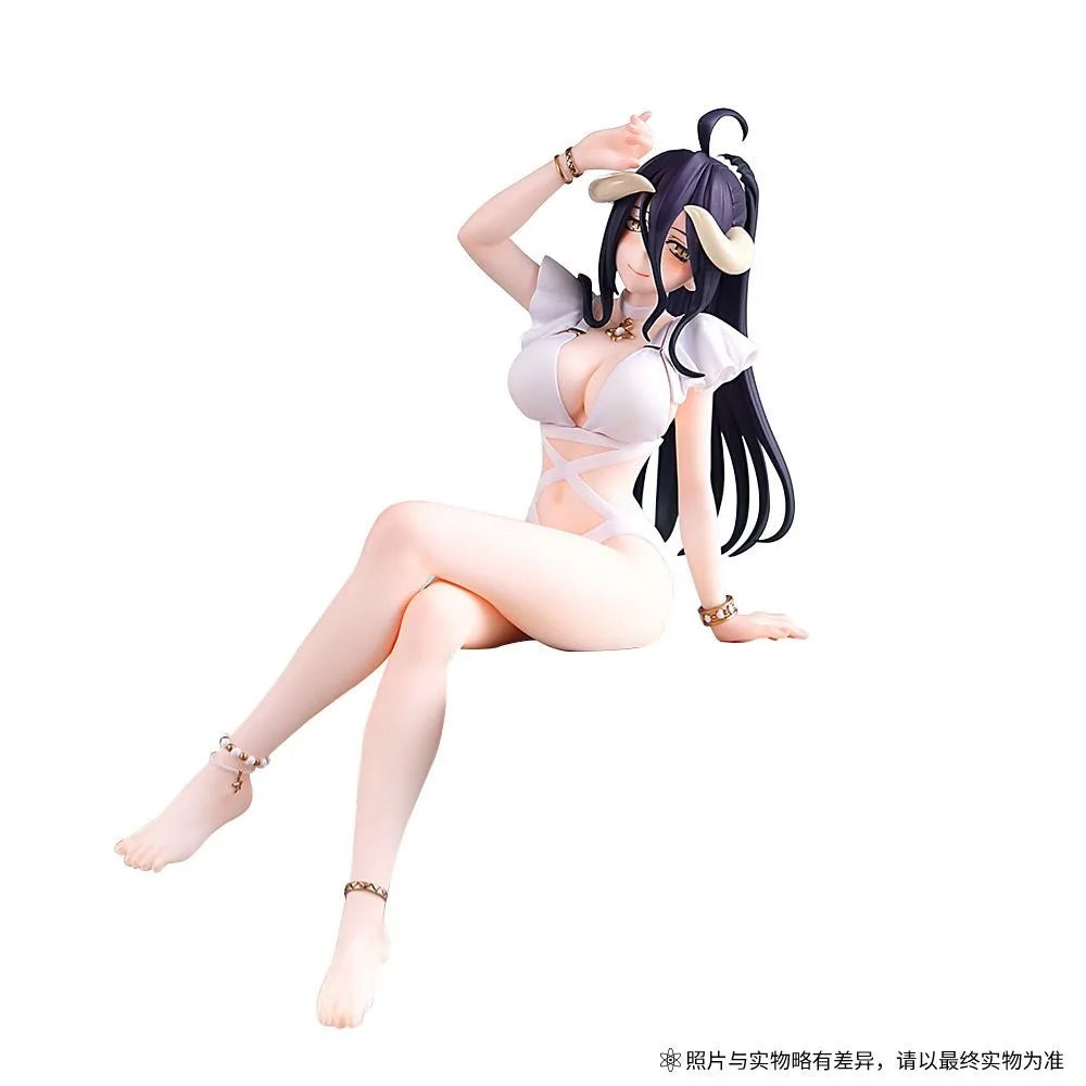 OVERLORD Albedo Swimsuit Figure Anime Beautiful Girl Statue Collectible Model Desktop Ornament Otaku Birthday Holiday Gift