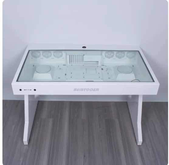 Computer chassis integrated table, two hosts can be installed for two, cool MOD large chassis, water-cooled e-sports table Y13