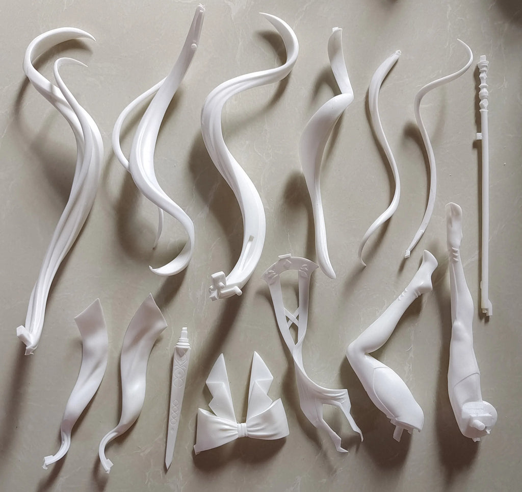 1/7 Anime Fate/Grand Order Morgan Berserker Kit kawaii Resin GK DIY White Assembly GK Model Statue Toys doll Collection Gifts