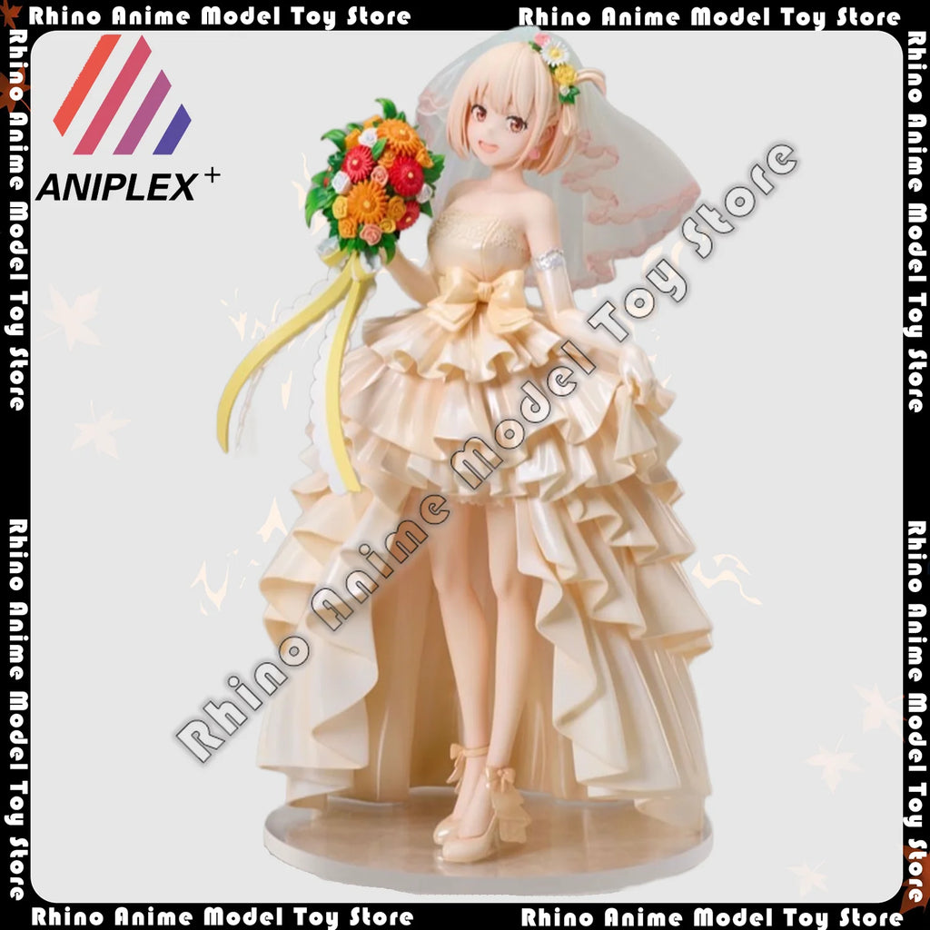 In Stock Original ANIPLEX+ 1/7 Scale Figure Lycoris Recoil Chisato Nishikigi Wedding Ver. 255mm Anime Statue Collectible Toy