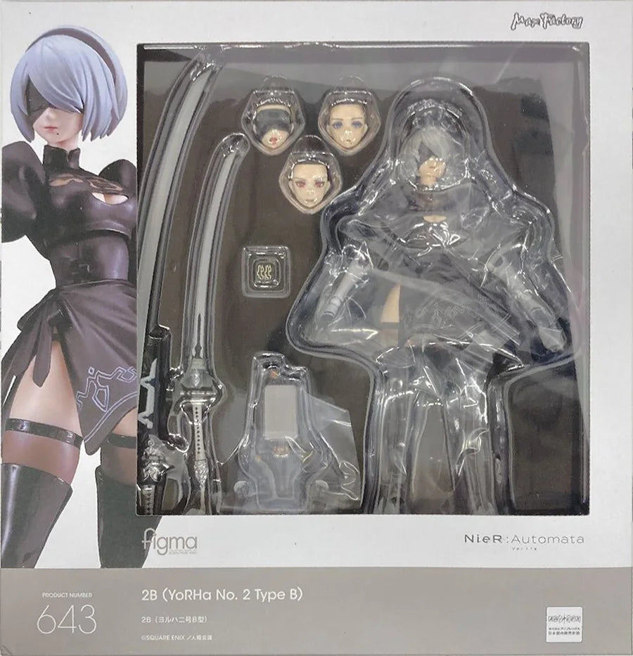 In stock GSC  NieR:Automata Ver1.1a figma A2  Yorha No. 2 Type B figma#649 643 Figures Anime Model Genuine Boxed ToyS Gift