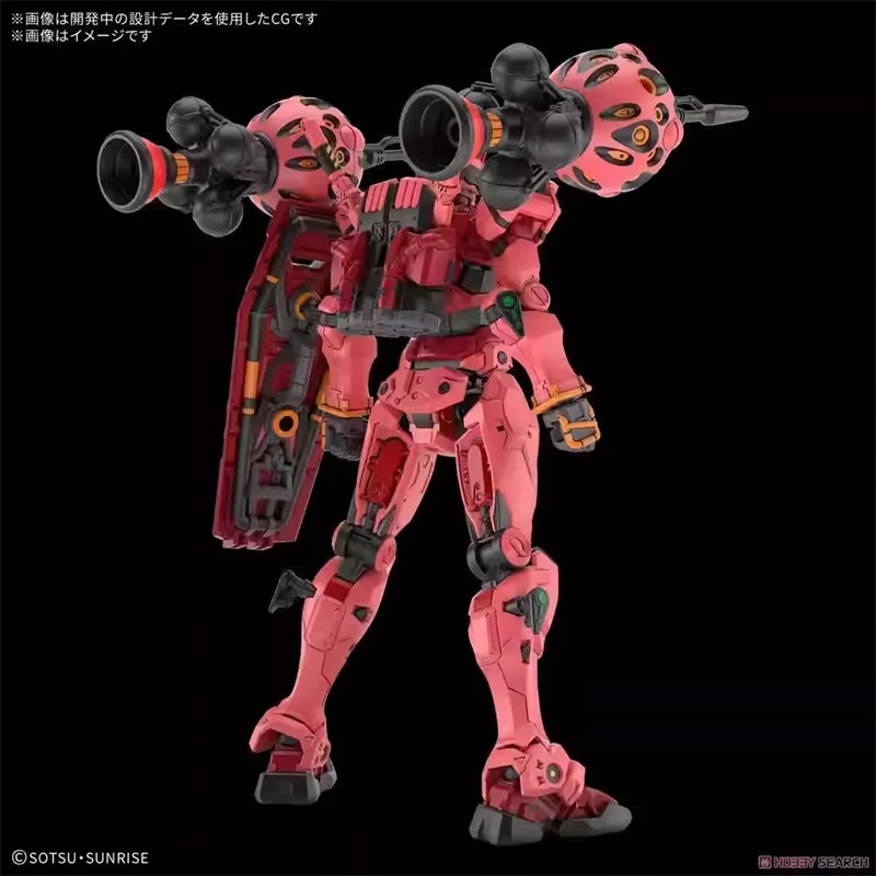 Genuine Bandai HG GQuuuuuuX GMS-a RED GUNDAM Anime Action Figures Model Figure Toys Collectible Gift for Toys Hobbies Children