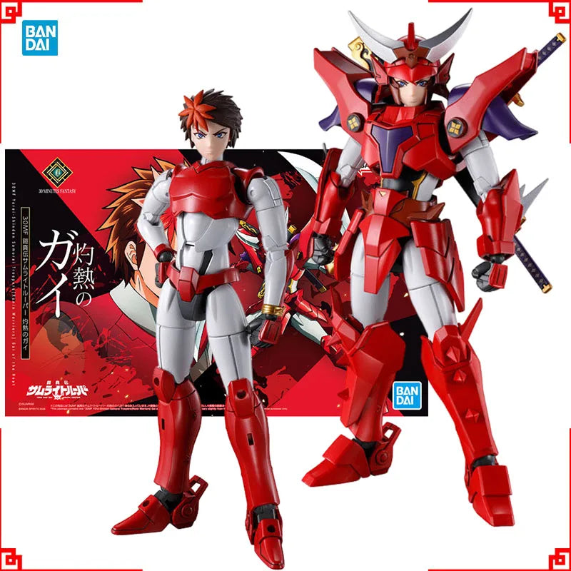 Bandai 30MF Yoroi Shin Den Samurai Troopers Model Kit Blazing Gai Anime Figures Action Figure Building Kit Toys For Boys Gift