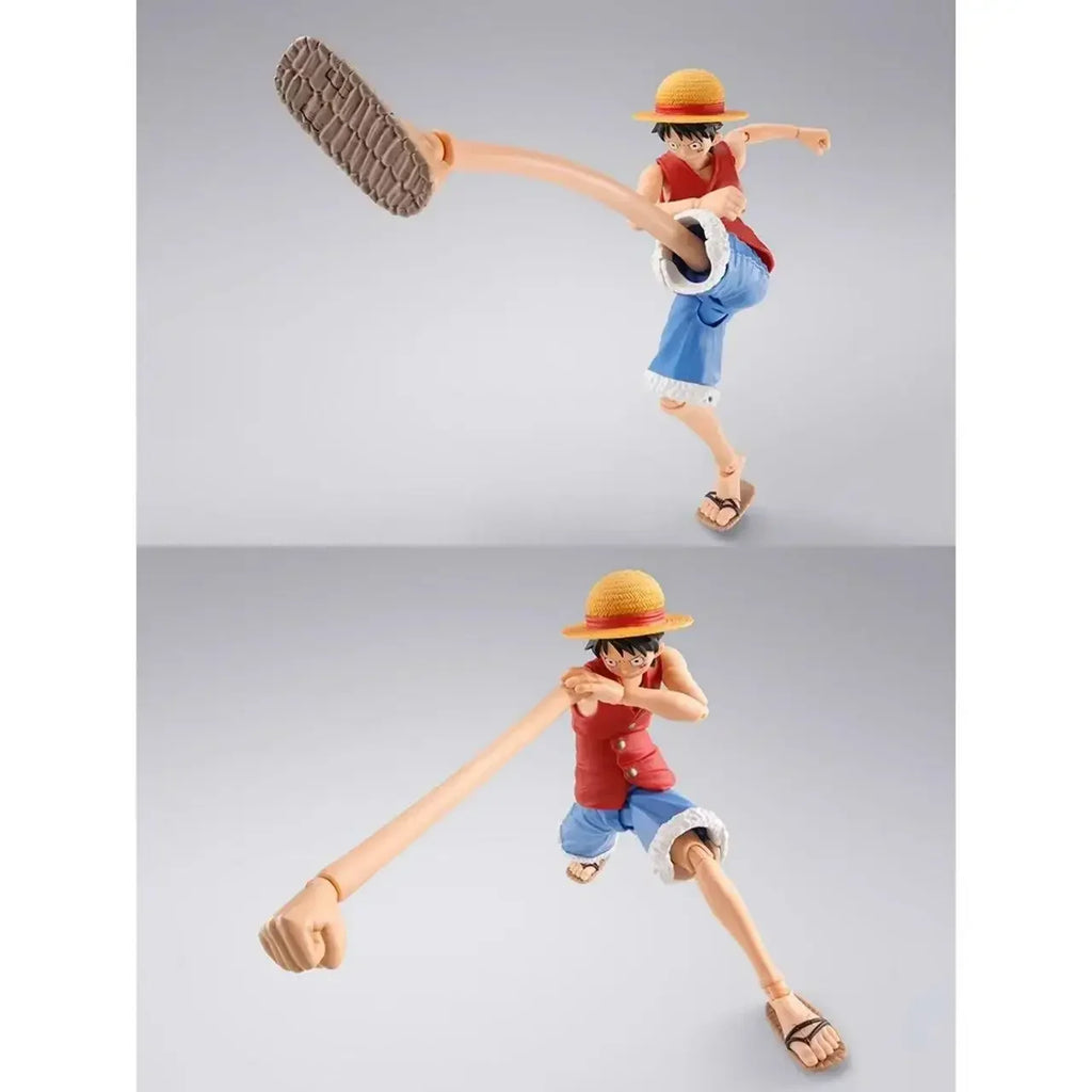 Bandai SHF One Piece Luffy Dawn of Adventure Rubber Effects Fist Legs Accessories Character Model Toy Gift Collection