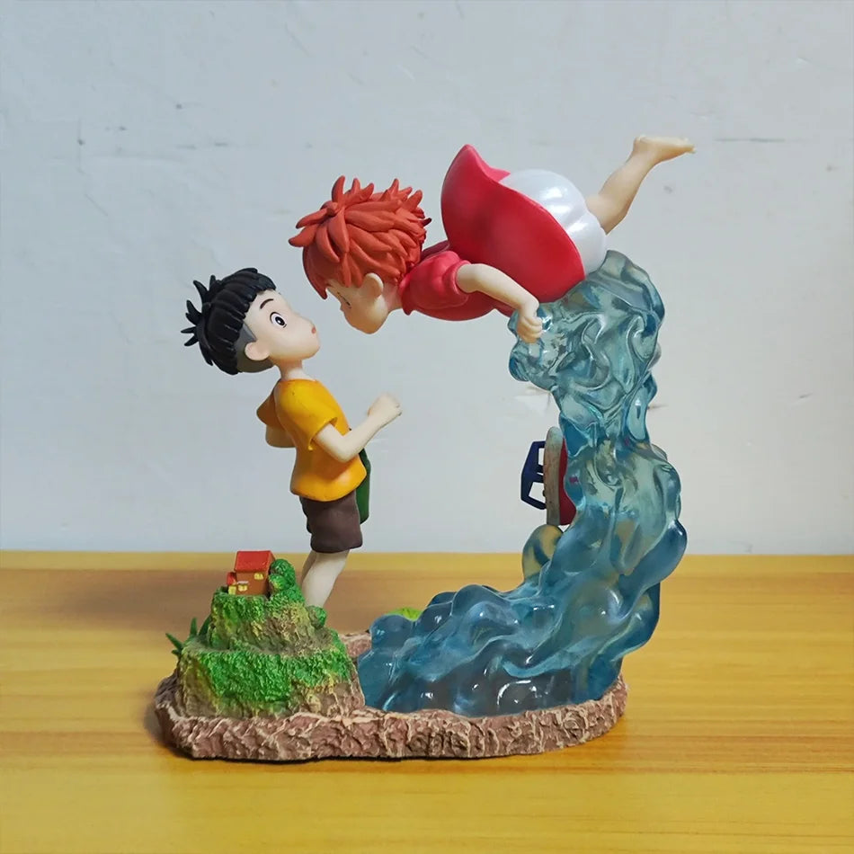 The Cliff FigurePonyo On  Sousky Seagal Figure Pvc Gk Statue Anime Action Figurine 15cm Model Doll Collection Toy Kid Gift