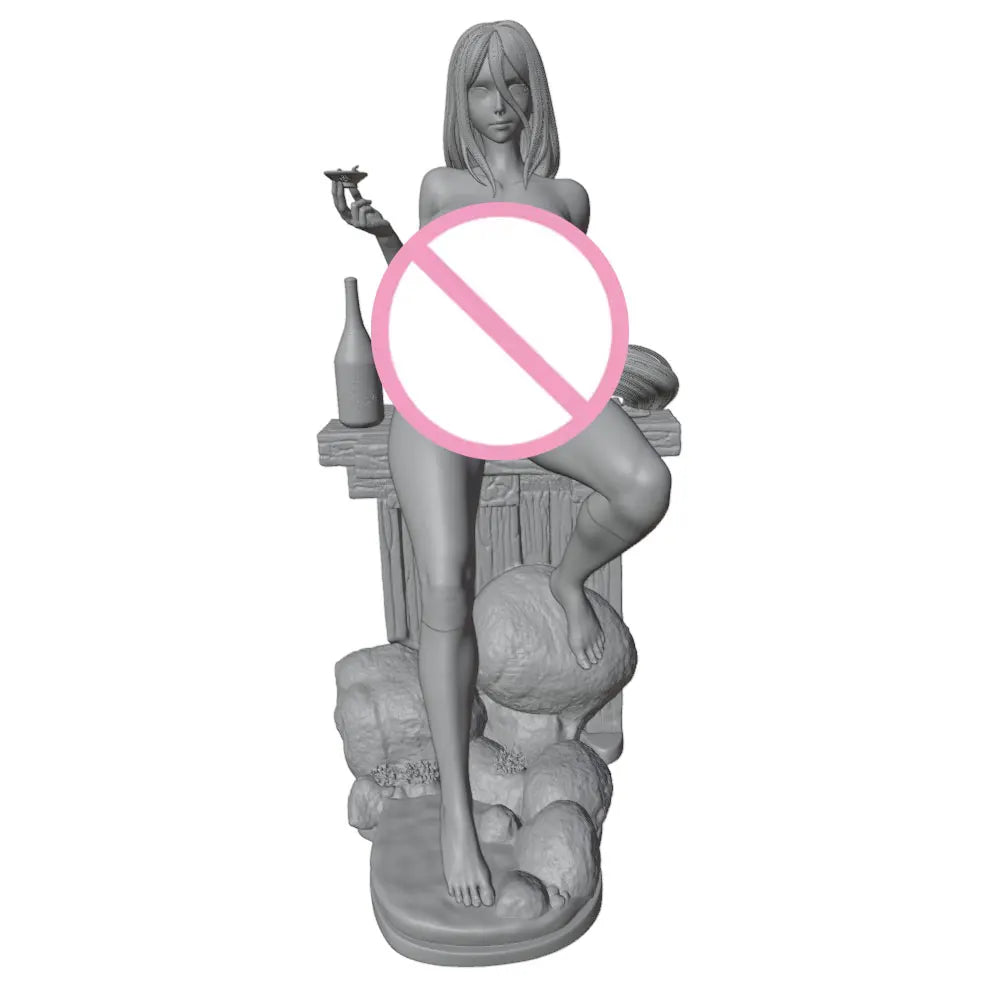 75mm100mm120mm150mm Anime Character Statue GK Miniature 3D Printed Gray Model Figurine DIY Doll Model Unassembled And Unpainted