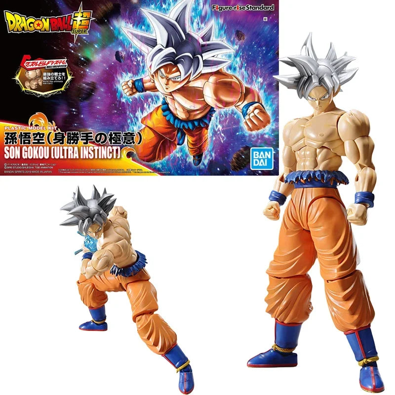 Bandai Genuine FRS Dragon Ball Son Goku Son Gohan Vegeta Frieza Super Saiyan Anime Action Figure Assembly Model Toys Gift Kids
