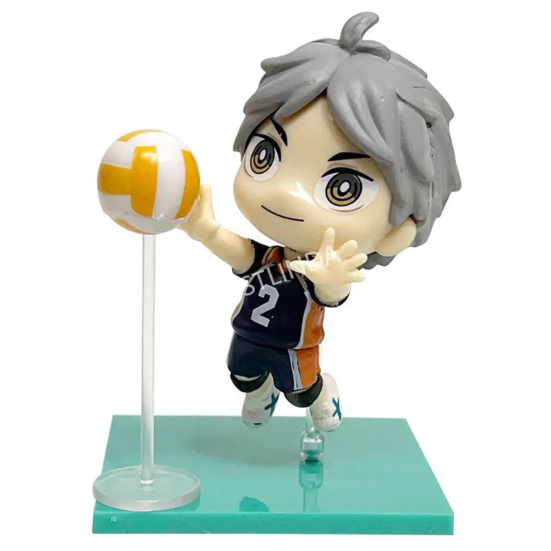 Volleyball Junior Model Decoration Multi-character Doll Q Version Collection Model Anime Desktop Decoration Christmas Toys Gift