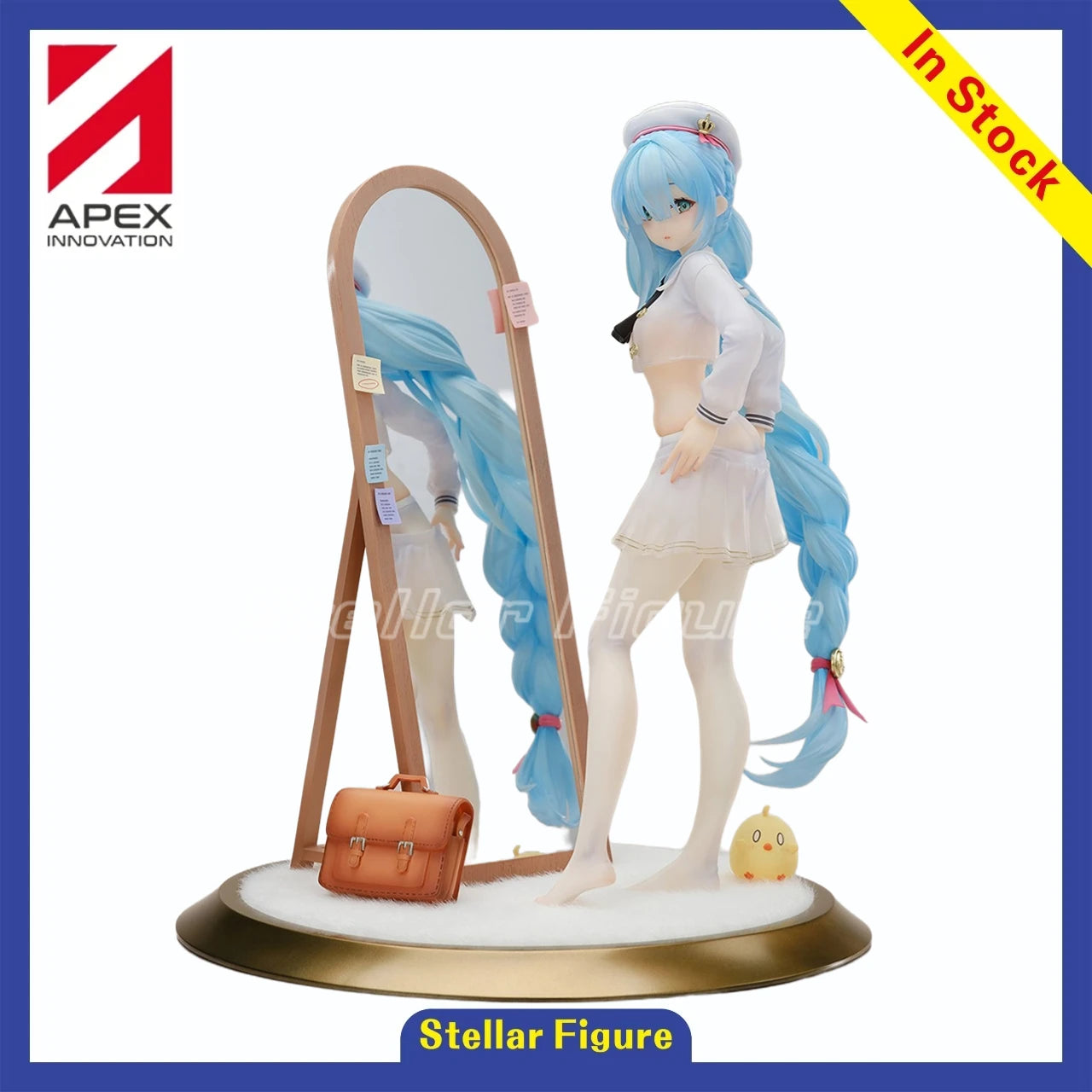 【SF】In Stock APEX-TOYS Azur Blue Route Janus Hesitant Time To Change Clothes 1/7 Ratio Figures Animation Toys Collection