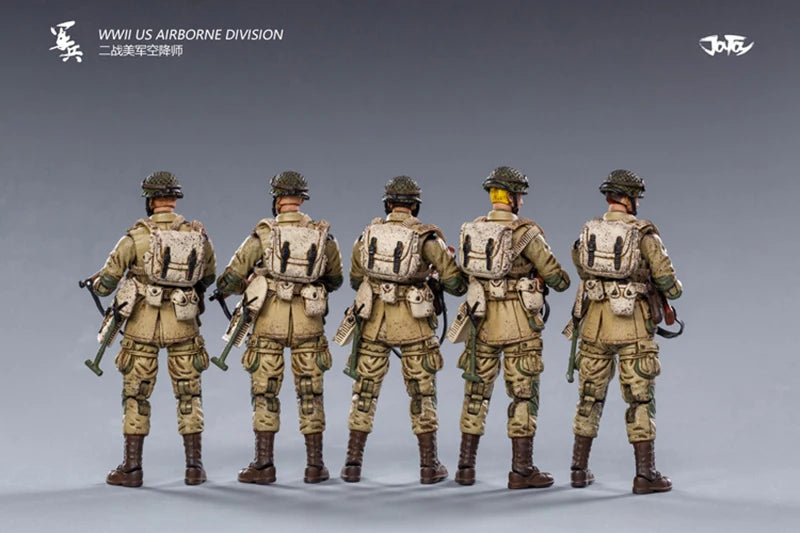 JOYTOY 1/18 3.75 Action Figures WWII US Airborne Division Anime Collection Military Model For Gift