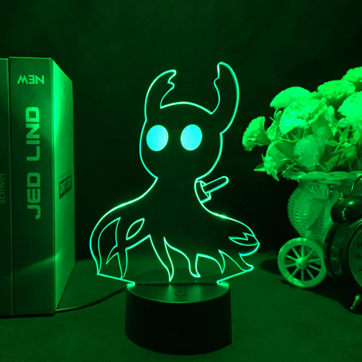 Hollow Knight Game 3D Lamps Led RGB Neon Night Lights Birthday Toys Cool Gift For Friends Kid Bed Room Table Decoration