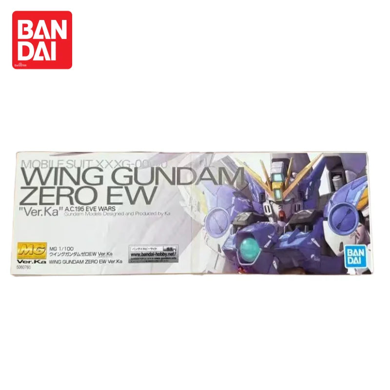 Bandai Mg 1/100 Wing Zero Custom Ew Ver. Fallen Angel Ka Edition Gundam Plastic Model Mecha Warrior Figure Educational Toy