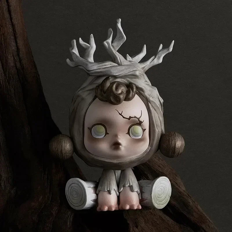 POP MART SKULLPANDA The Ink Plum Blossom Series Blind Box Mystery Box Guess Bag Toys Doll Cute Anime Figure Desktop Ornaments
