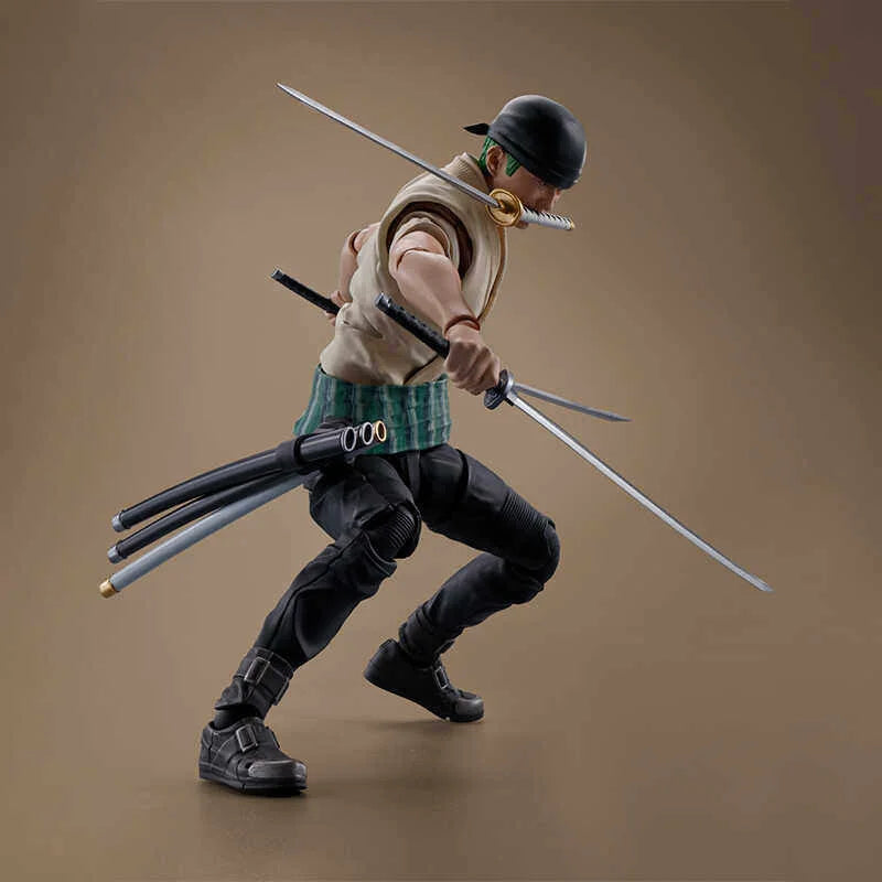 Bandai SHF Roronoa Zoro Action Figure Netflix Live Action One Piece Authentic Articulated Brand New Collectible For Anime Fans