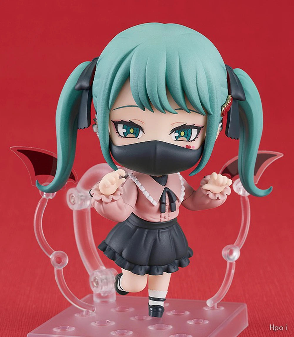 10CM Anime Figure Hatsune Miku #2239 The Vampire Ver Action Figure PVC OB11 Comes With Replacement Stand Model Toy Gift