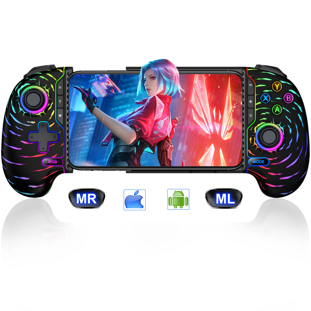 BEBONCOOL MC302 Gamepad Type-C Mobile Phone Controller Hall Effect Stretching Handle Joystick Android Ps Cloud Game Customized