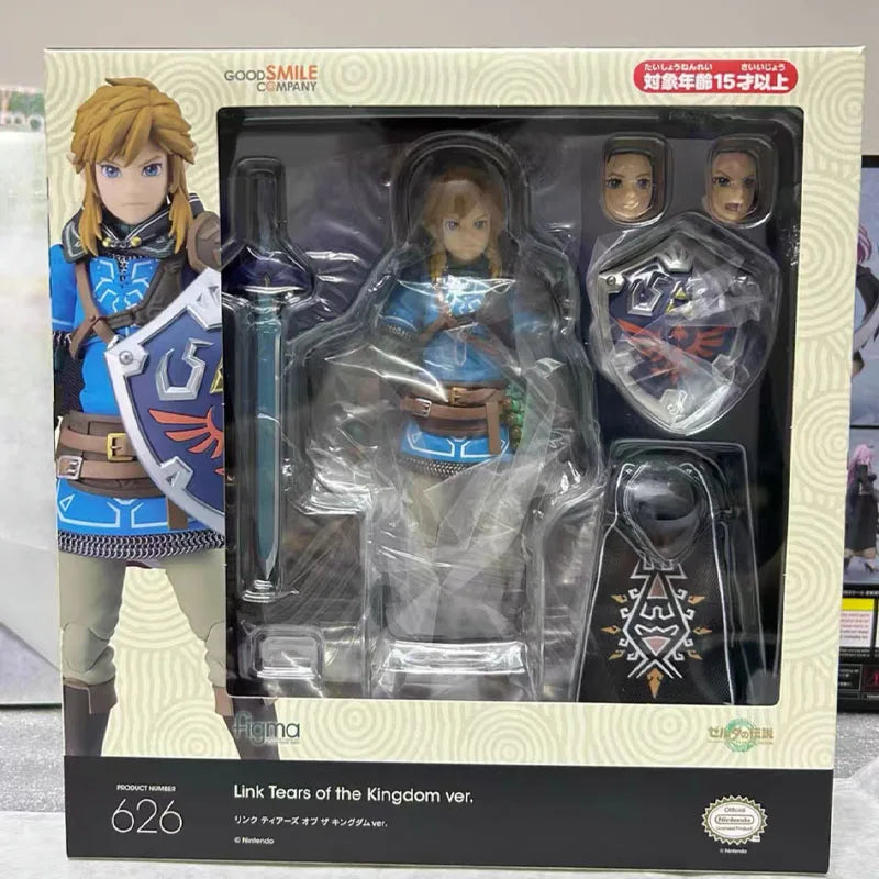 In Stock MAX Factory Original FIGMA Tears of the Kingdom GANONDORF LINK DX Action Figure Model Gift for Kid Foam Box Packaging