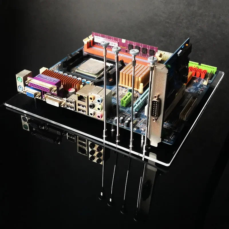 Transparent Acrylic Computer Case Single Plate Computer Main Board Diy Modification Open Frame Itx Atx Board Type Matx