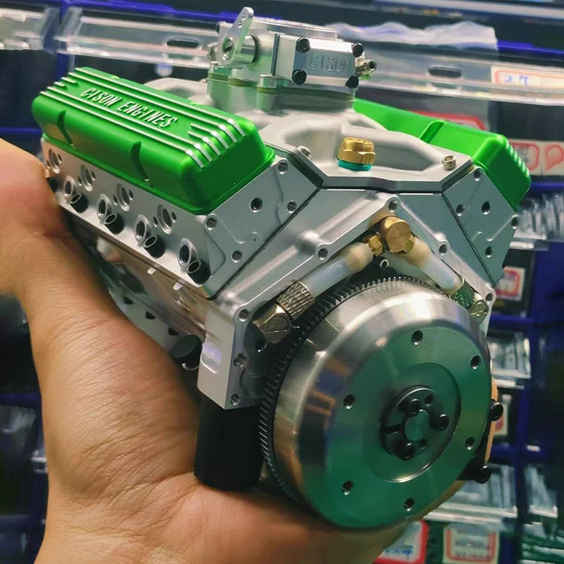 New V8 Engine Model Ornament, Metal Micro Engine Model Educational Display Kit, Suitable Gift For Car Enthusiasts For Collection
