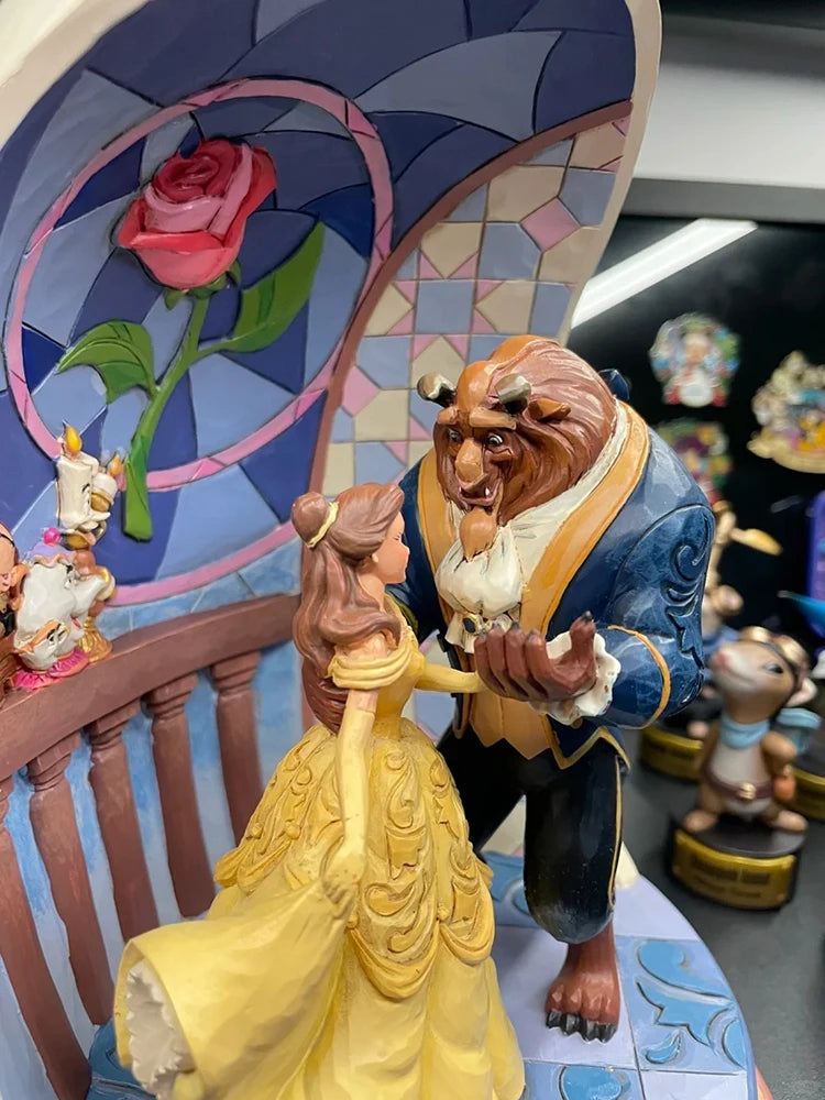Disney  Beauty And Beast Hand Decoration Authentic Disney Belle Princess Tabletop Decoration Birthday Gift For Friend