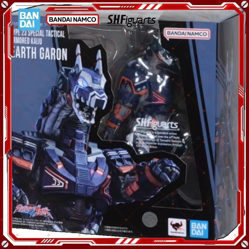 Bandai Original Package In shock SHF Ultraman BLAZAR EARTH GARON Figure Finished Model KIT Anime full Action Toy Gift for kids