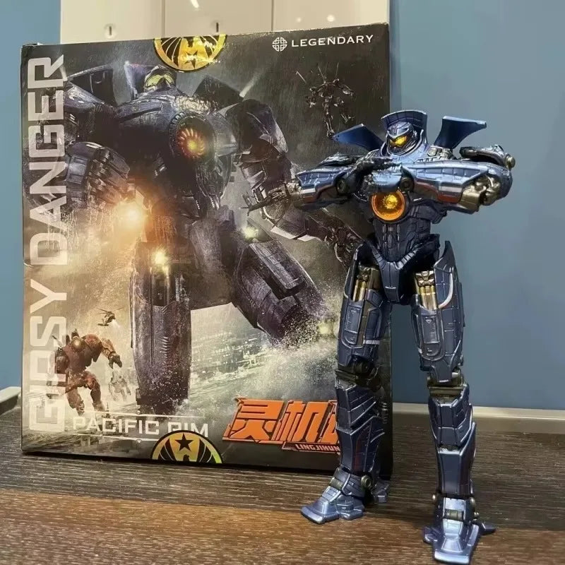 New Hot Ling Jihun Pacifics Gipsy Danger Youth Edition LED Model Kit 8 Inch 20cm Mecha Action Figure Collectible Toy in Stock