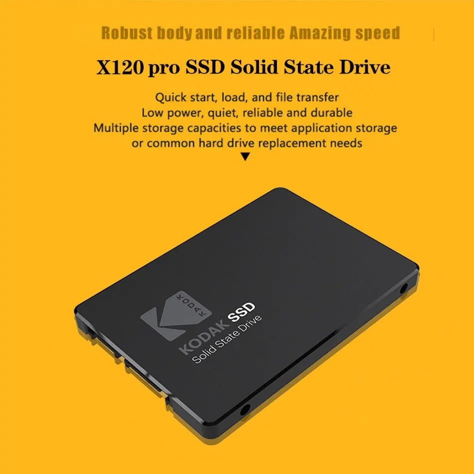 Kodak X120 PRO SSD-Laufwerk HDD 2,5 Festplatte SSD 120 GB 1 TB 512 GB 128 GB 256 GB HD SATA-Festplatte Interne Festplatte für Laptop-Computer